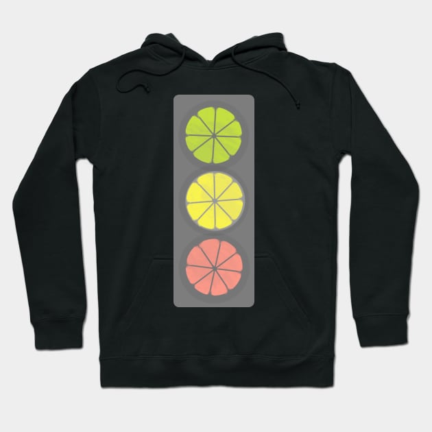 Stoplight Citrus Hoodie by LochNestFarm